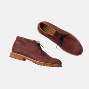 Red Desert Boots made of Suede