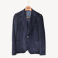 Navy Blue Corduroy Blazer made of Cotton (48)