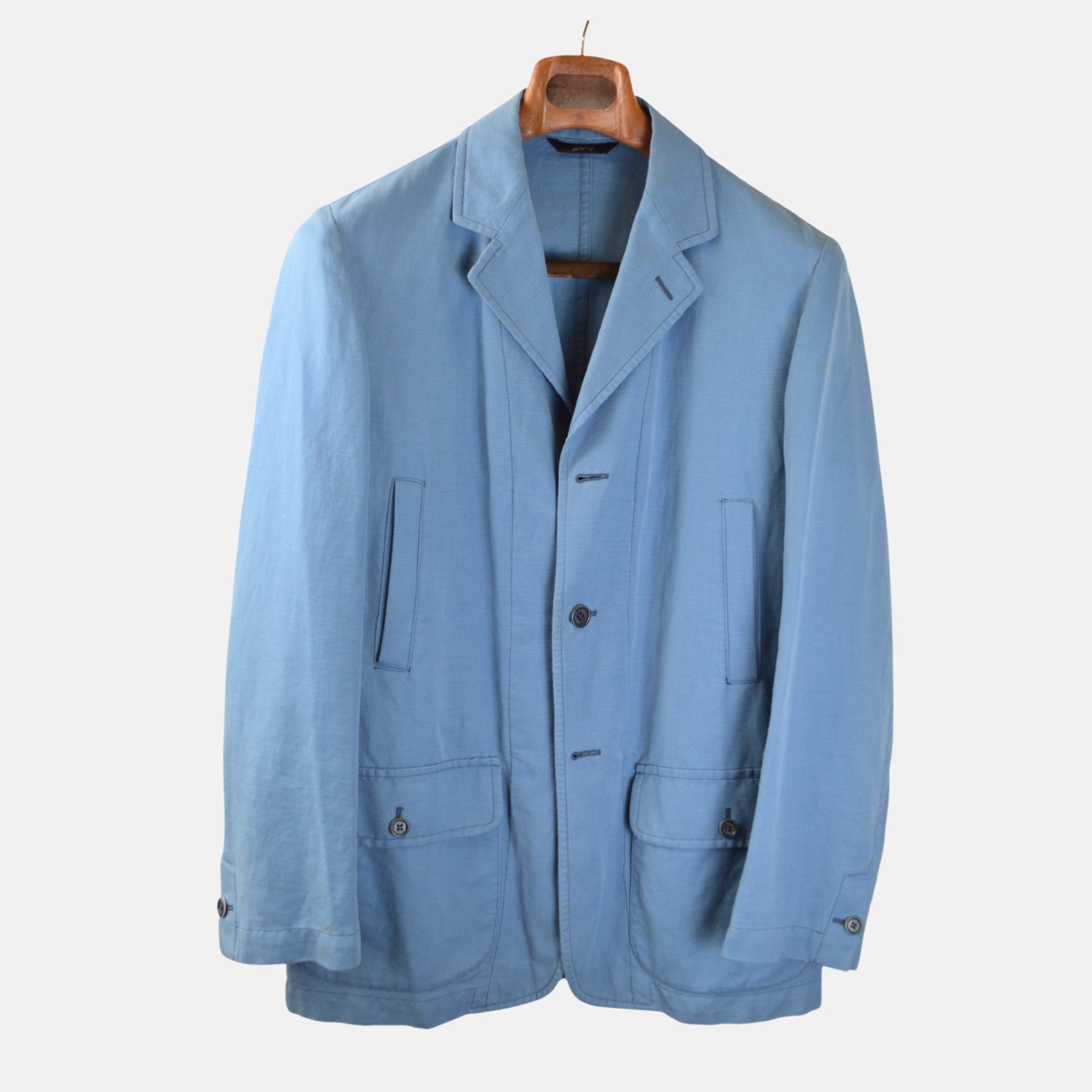 Blue Jacket made of Cotton / Linen (48)