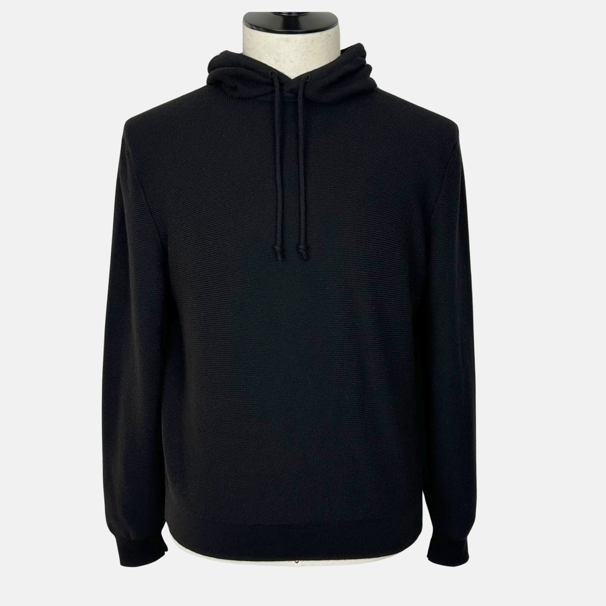 Black Cashmere Hoodie (L)