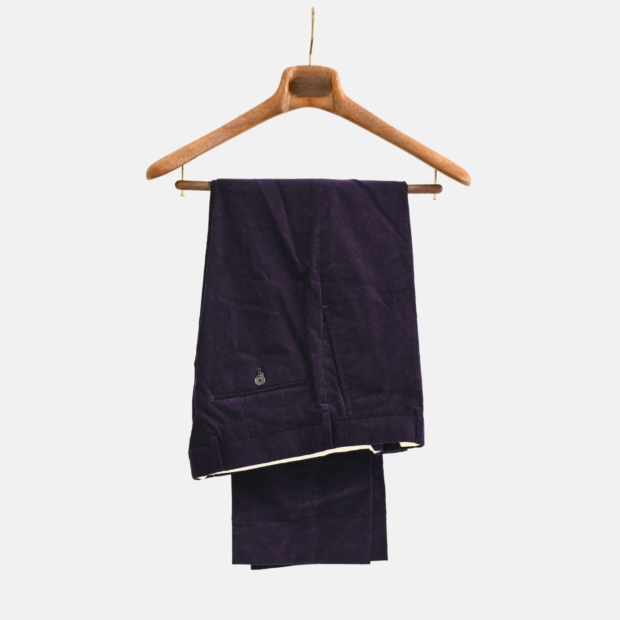 Purple Corduroy Pants made of Cotton