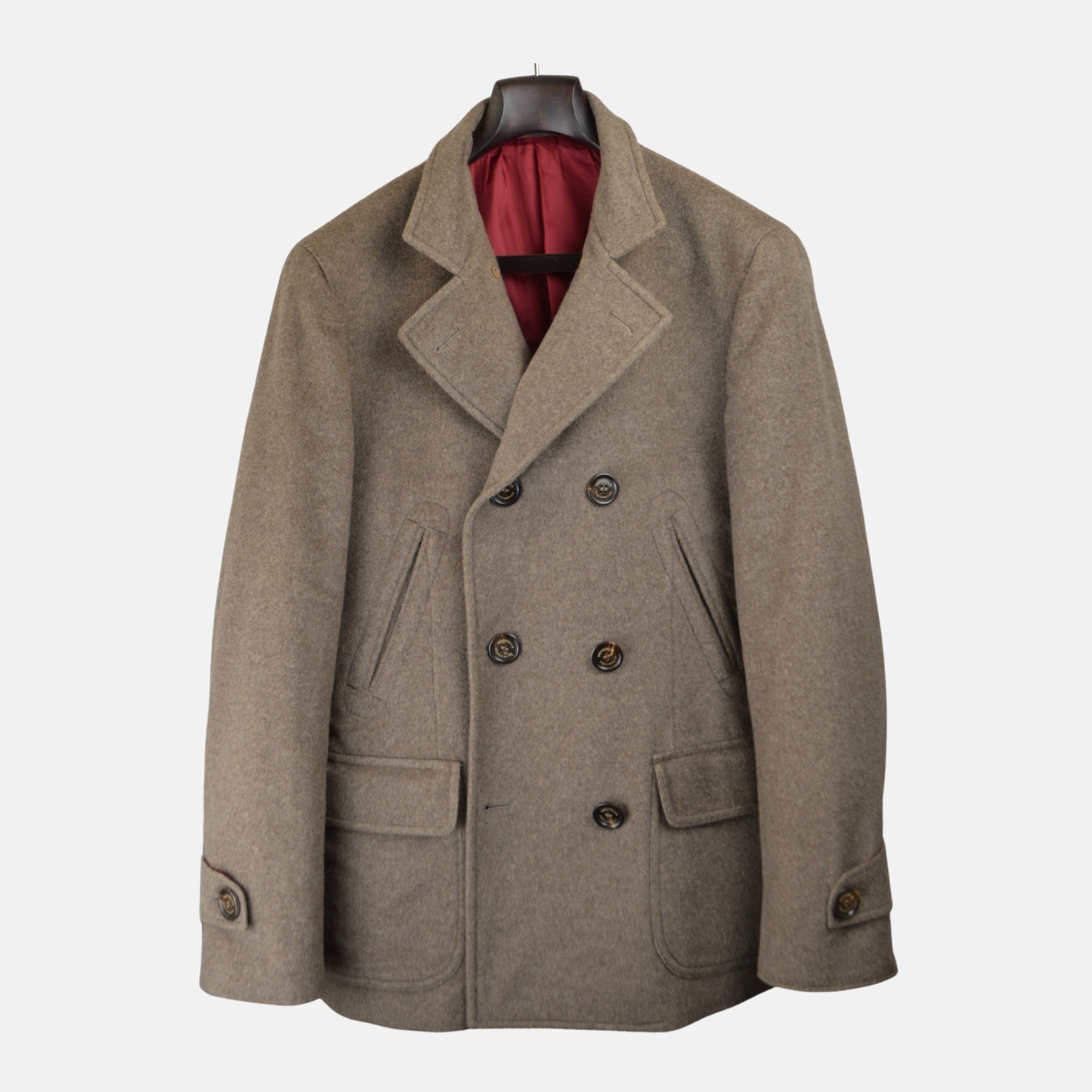 Brown Pea Coat made of Cashmere (50)