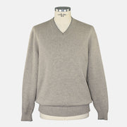 Beige V Neck Sweater Cashmere
