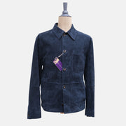 Navy Blue Suede Jacket (XXL)