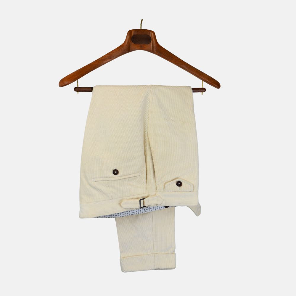 Beige/Grey Pants made of Cotton (46)