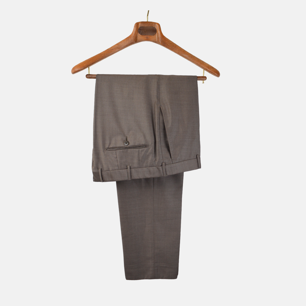 Taupe Trousers made of Wool (50)