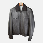 Dark Brown Leather Jacket (EU 50)