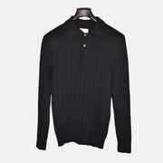 Black Sweater made of Merino Wool (XL)