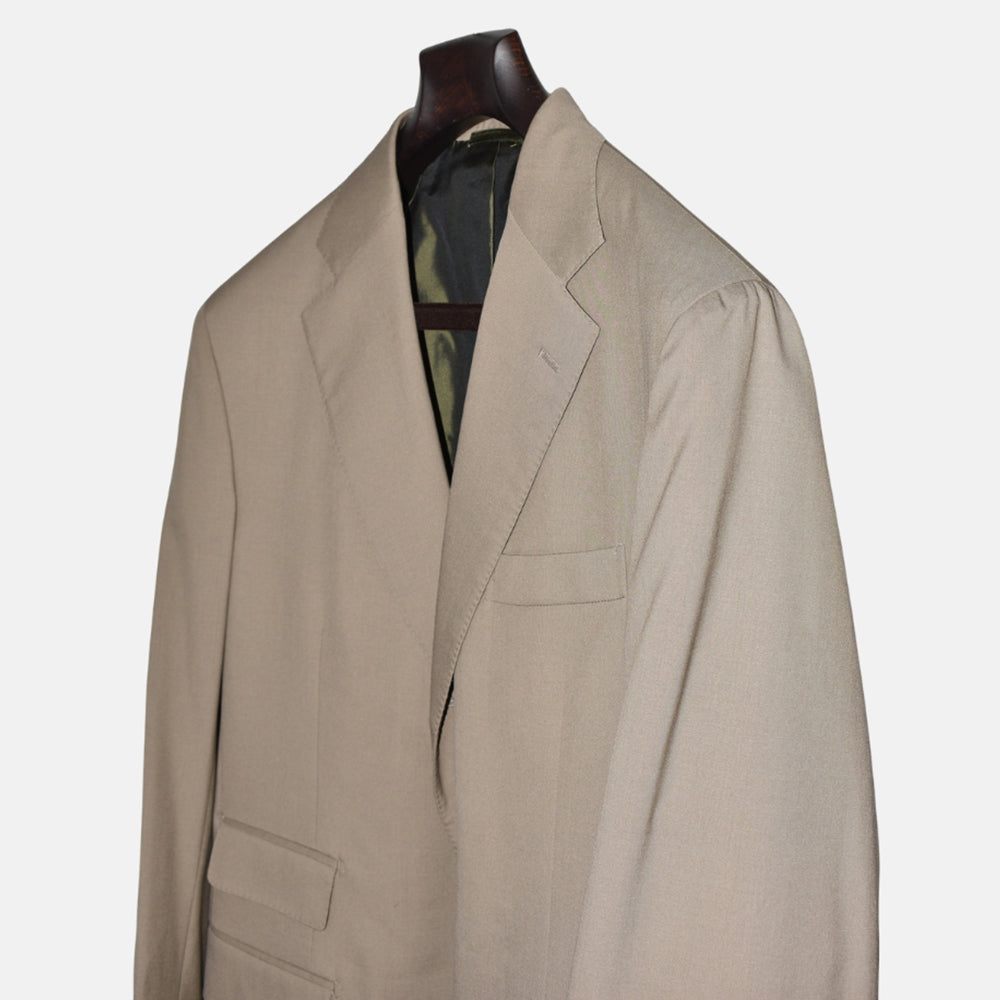 Light Olive Suit made of Virgin Wool (EU 54)