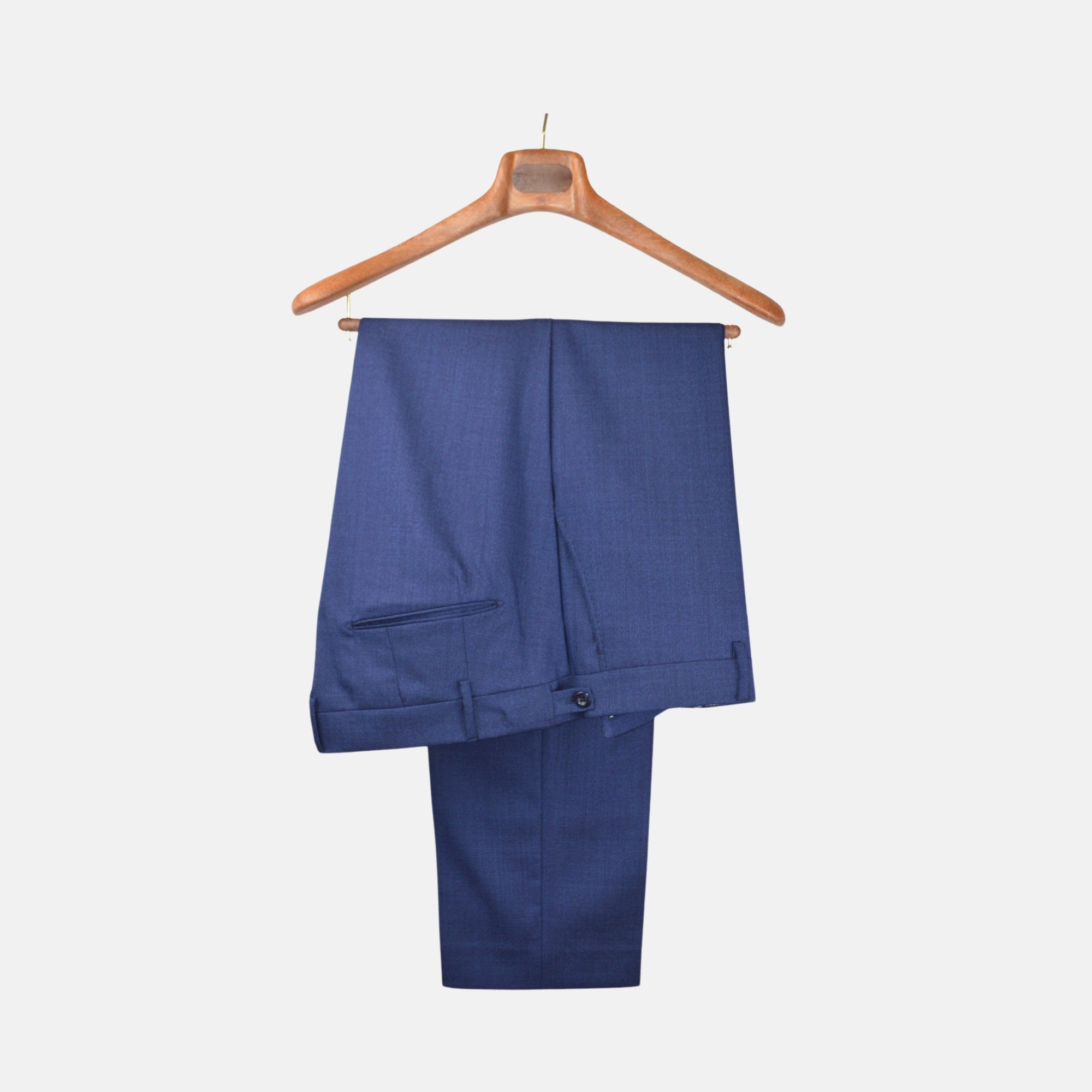 Navy Trousers made of Wool (58)