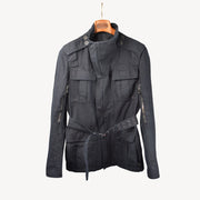 Black Biker Jacket made of Cotton (50)