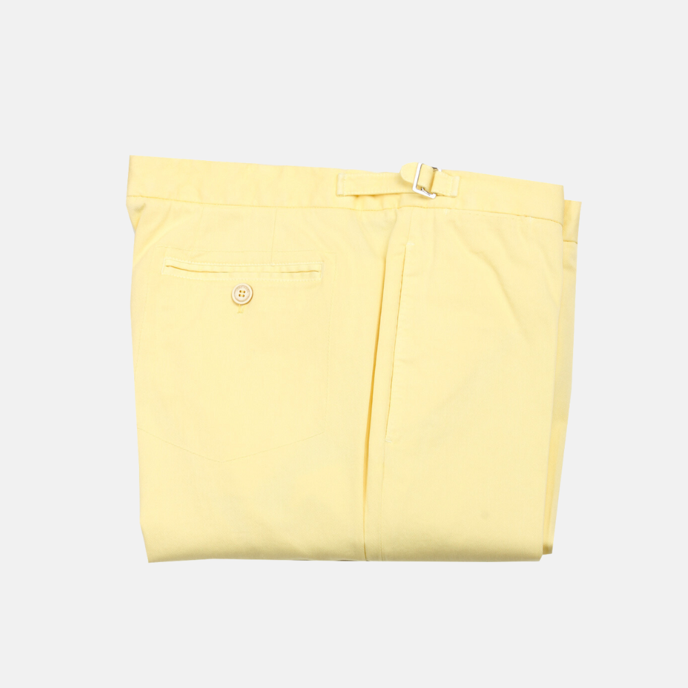 Yellow Pants made of Cotton