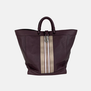 Dark Red Tote Bag made of Calfskin