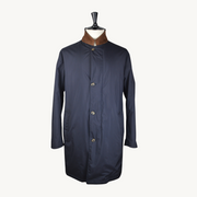 Navy Blue Coat with Cashmere Lining