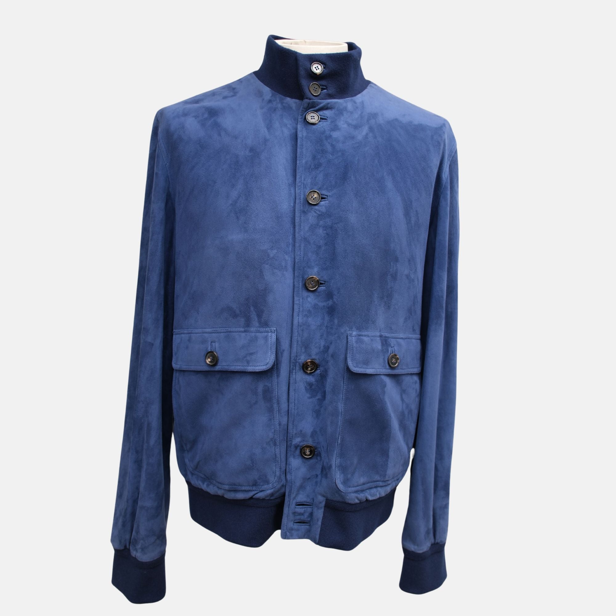 Blue Suede Blouson (XL)