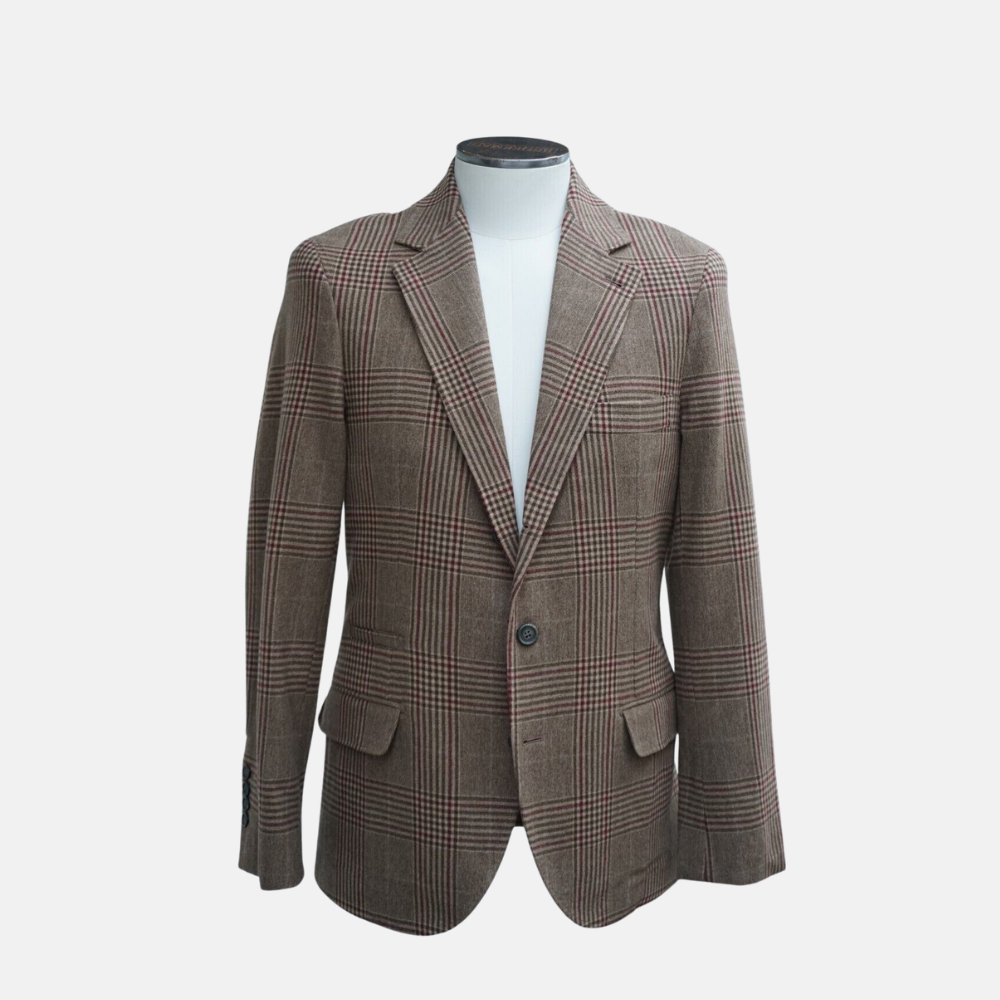 Brown checked Blazer made of Cashmere/Wool