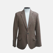 Brown checked Blazer made of Cashmere/Wool (EU 48)