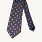 Brown/Blue Patterned Silk Tie