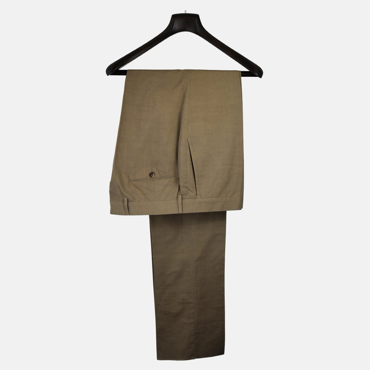 Khaki Suit made of Cotton/Silk (EU 54)