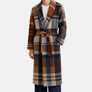 Multicoloured Checkered Coat made of Cashmere (S/L)