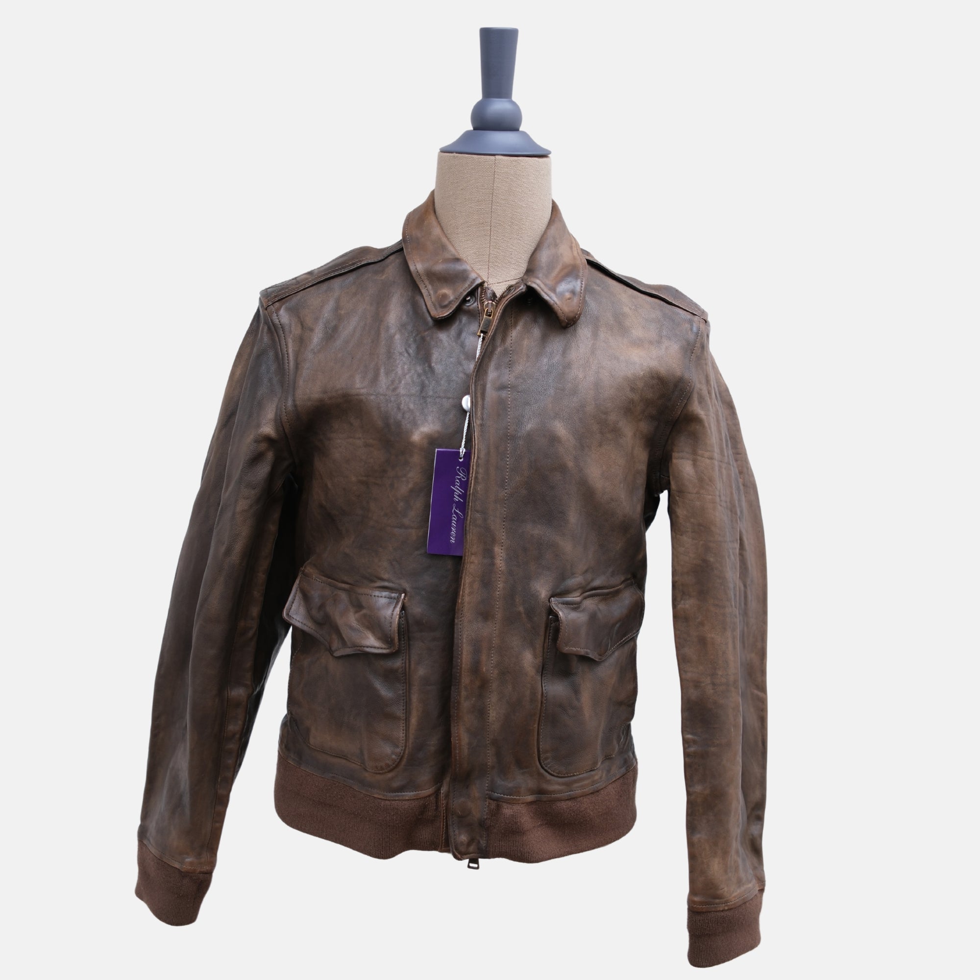 Brown Leather Jacket (M/XL)