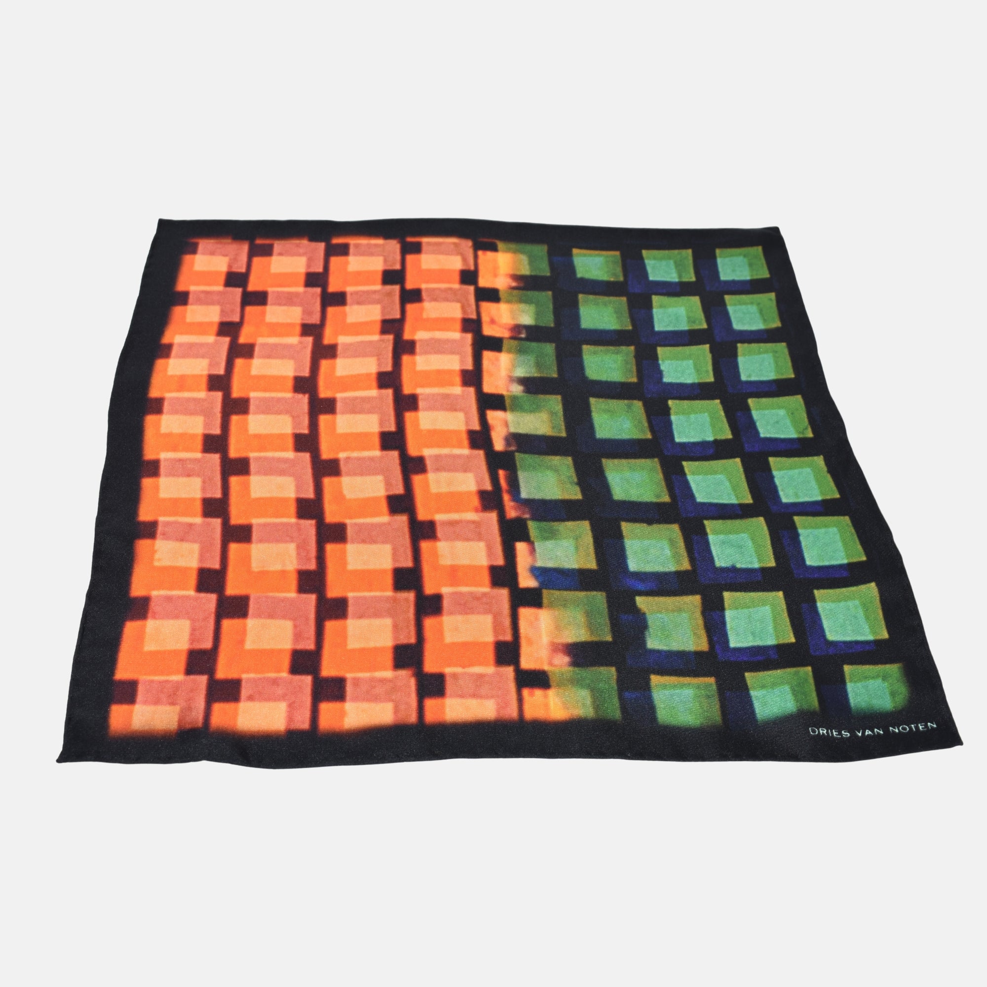 Multicoloured Square Pocket made of Silk