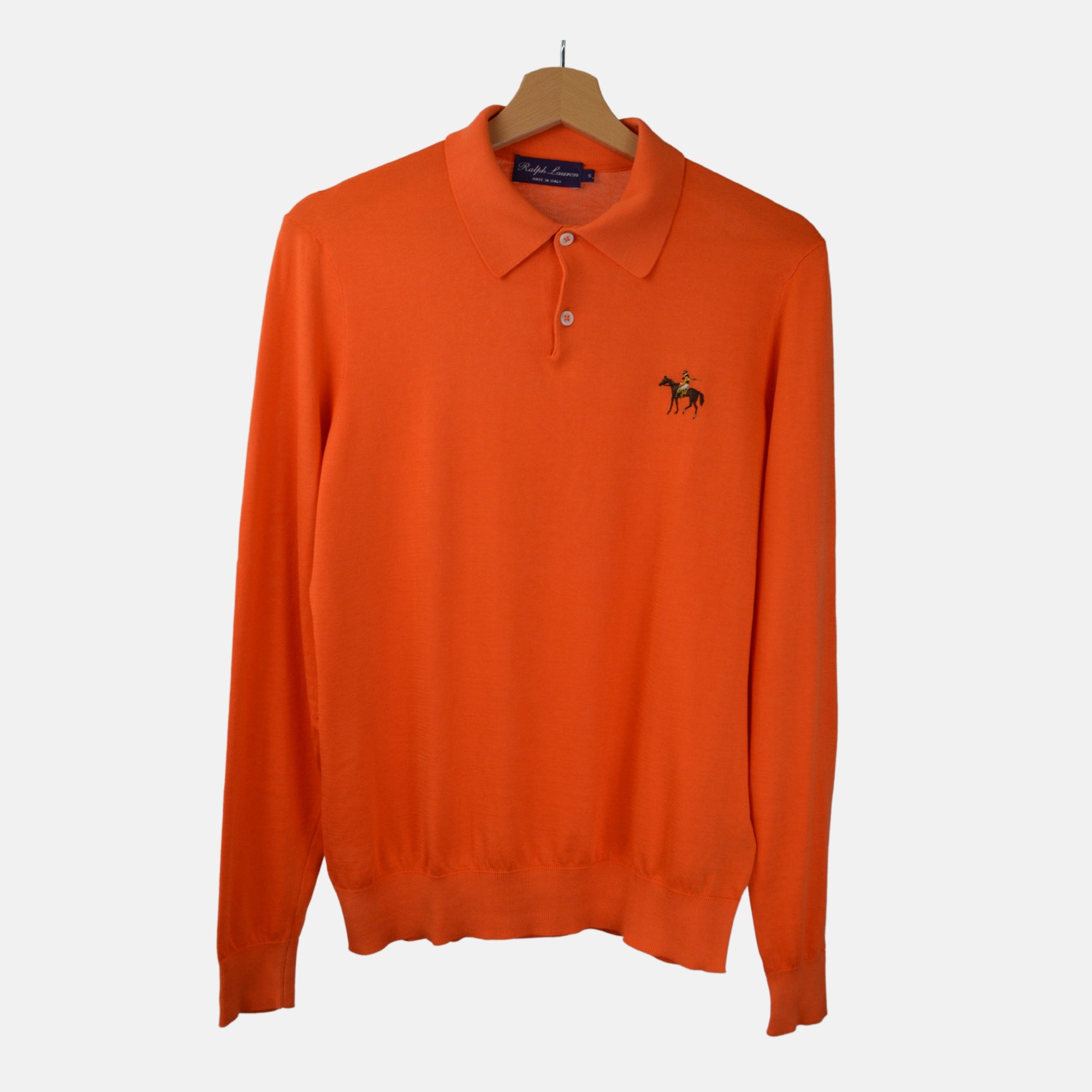 Orange Polo Shirt made of Cotton (S)