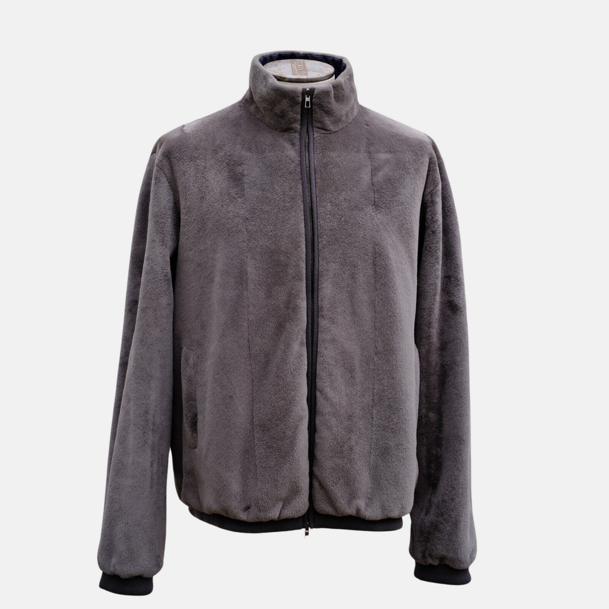 Navy Blue Blouson with Mink Lining (EU 54)