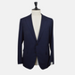 Navy Blue Striped Suit made of Wool