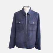 Navy Blue Suede Blouson (XL)