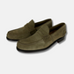Olive Loafers made of Suede