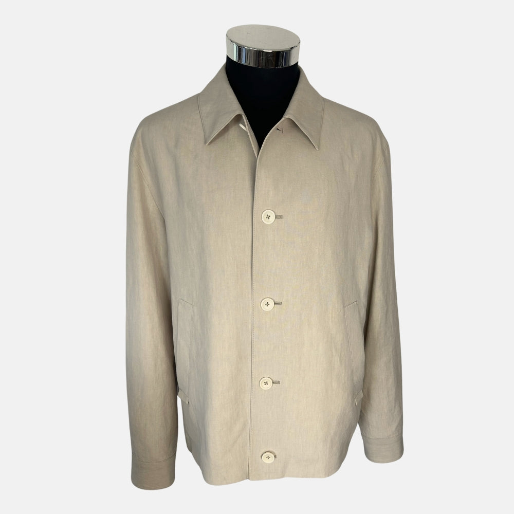 Ecru Jacket made of Linen (50)