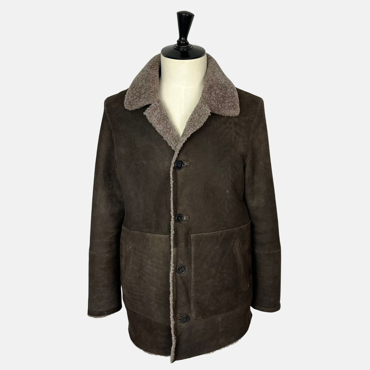 Loro Piana Shearling Jacket Brown (M)