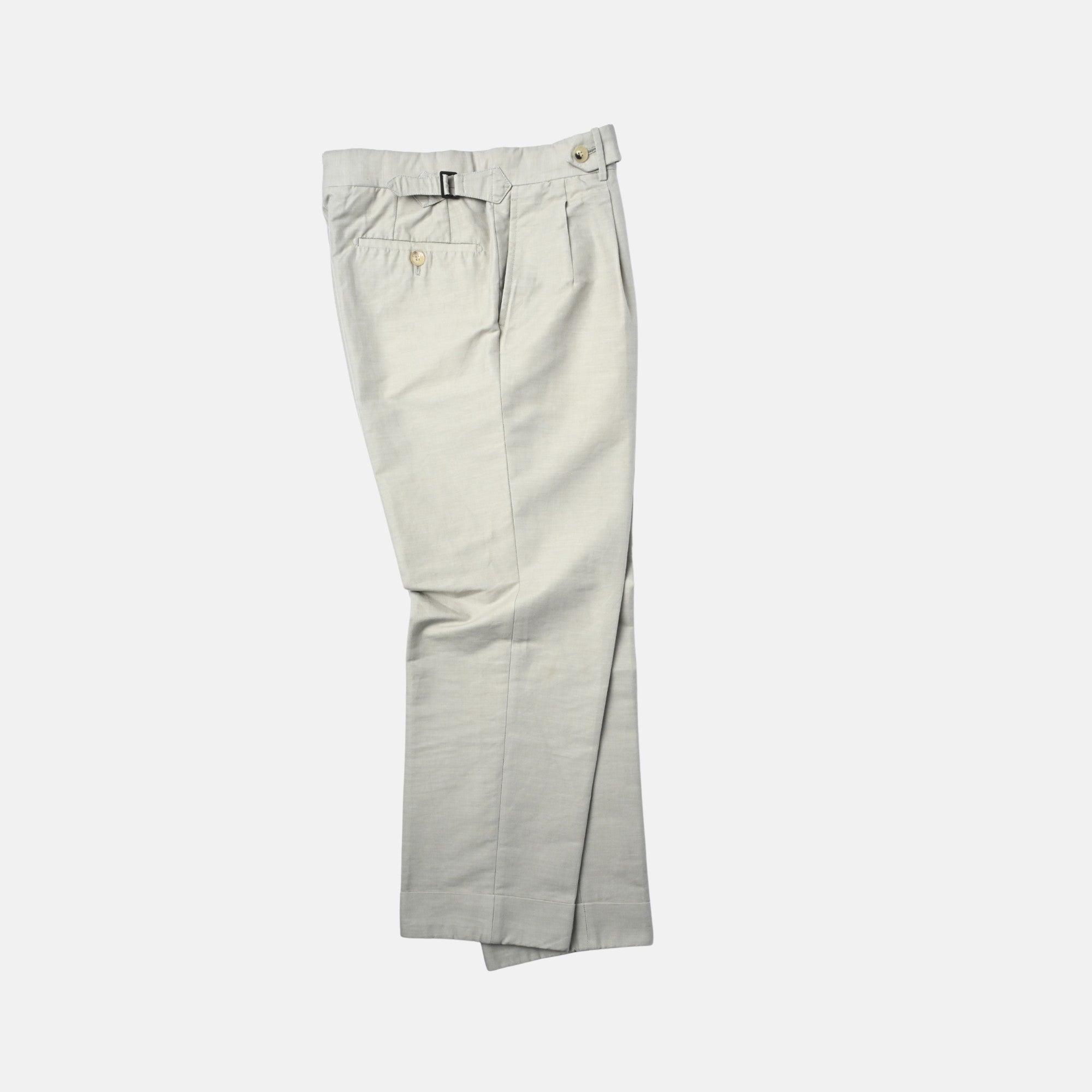 Beige/Grey Pants made of Cotton (46)