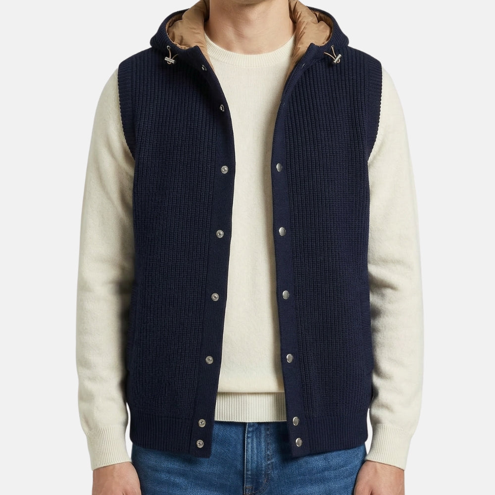 Navy Vest made of Cashmere (EU 56)