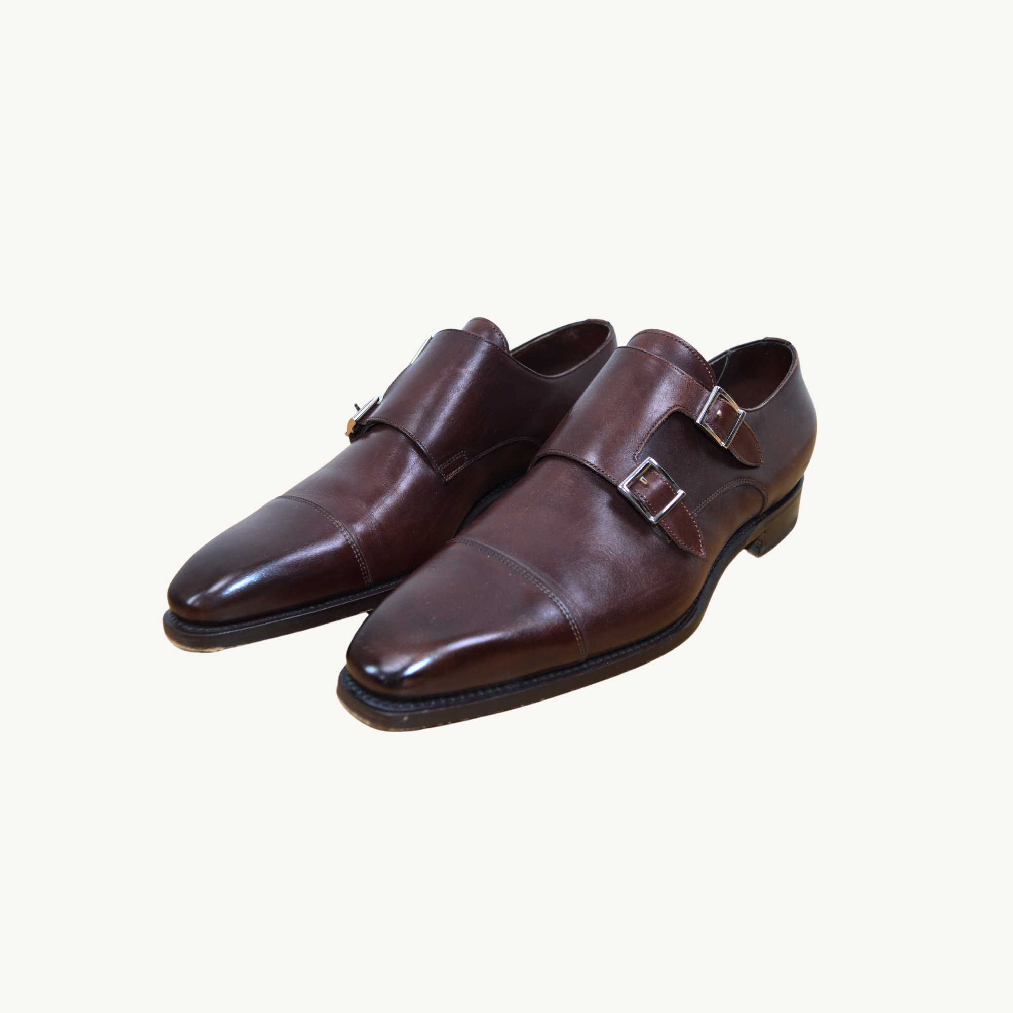 Brown Double-Monk Shoes (EU 43.5)