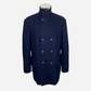 Navy Blue Pea Coat made of Wool/Cashmere