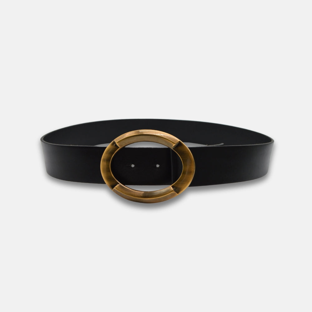 Black Leather Belt (90 cm)