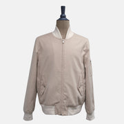 Beige Cashmere Bomber Jacket (EU 50)