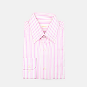 Pink/White Striped Shirt made Cotton