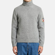 Gray Turtleneck Sweater made of Wool/Cashmere (XL)