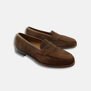 Brown Loafers made of Suede