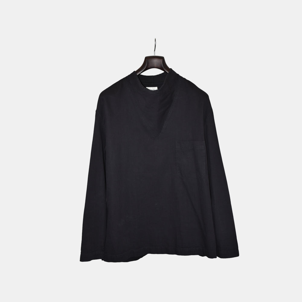 Black Longsleeve Shirt made of Cotton (EU 48)