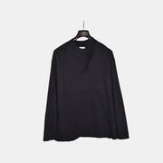 Black Longsleeve Shirt made of Cotton (EU 48)