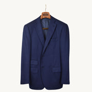 Navy Blue Blazer made of Worsted Cashmere (52)