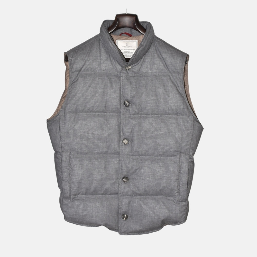 Grey Down Vest (M)