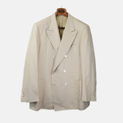 Beige Blazer made of Cotton / Silk (58)