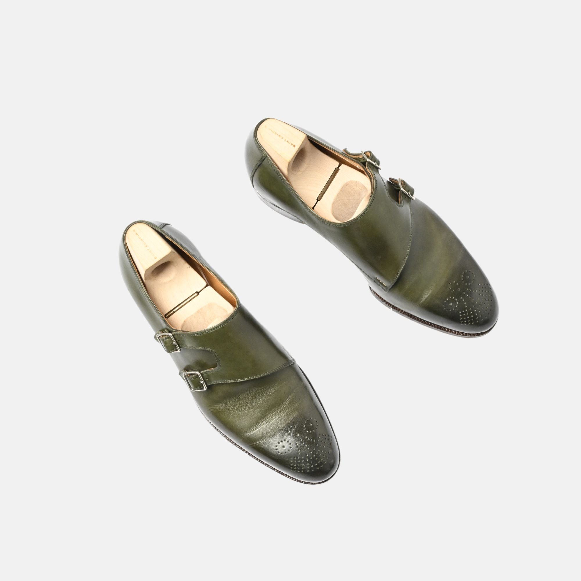 Olive Double Monk Shoes (EU 42.5)