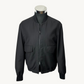 Black Bomber Jacket made of Wool/Mohair