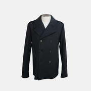 Black Pea Coat made of Wool